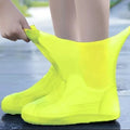 1 Pair Silicone WaterProof Shoe Covers Lip-resistant Rubber Rain Boot Rain Gear Overshoes Accessories for Outdoor Rainy Day