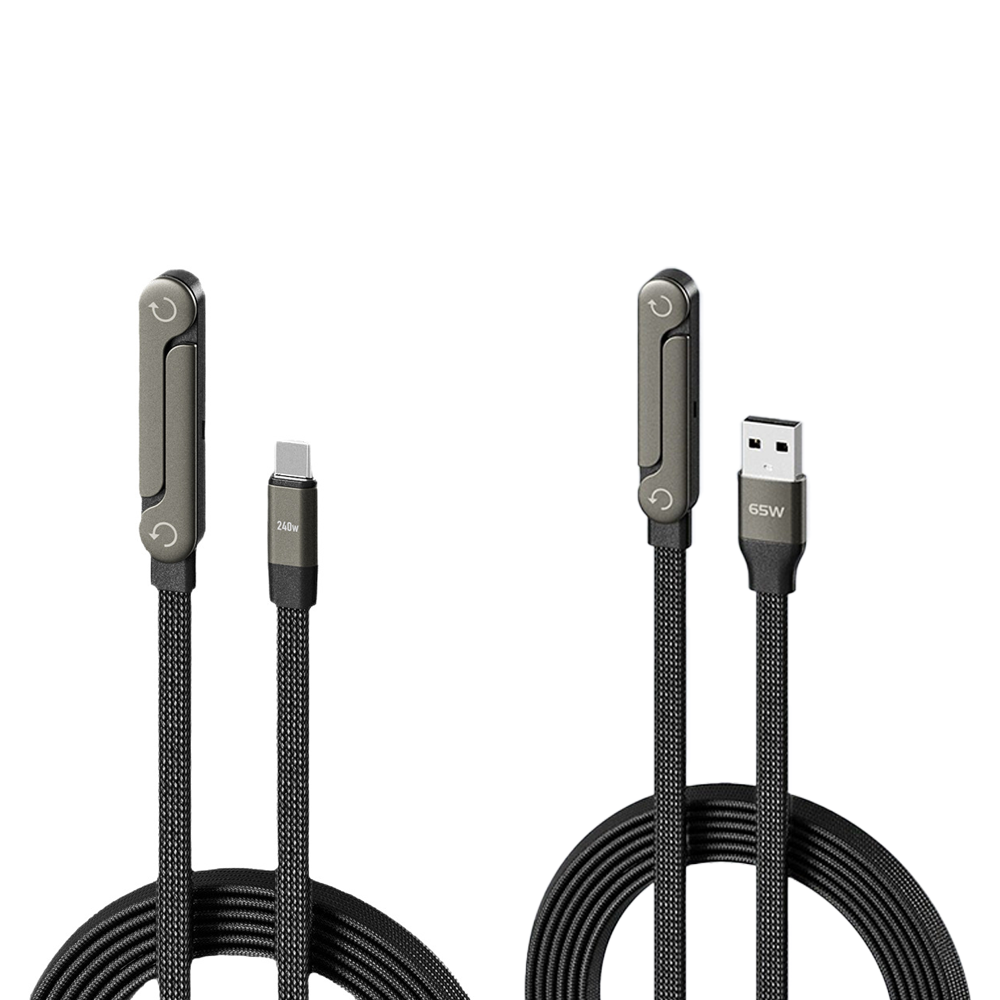 240W Fast Charging Foldable Phone Holder Data Cable