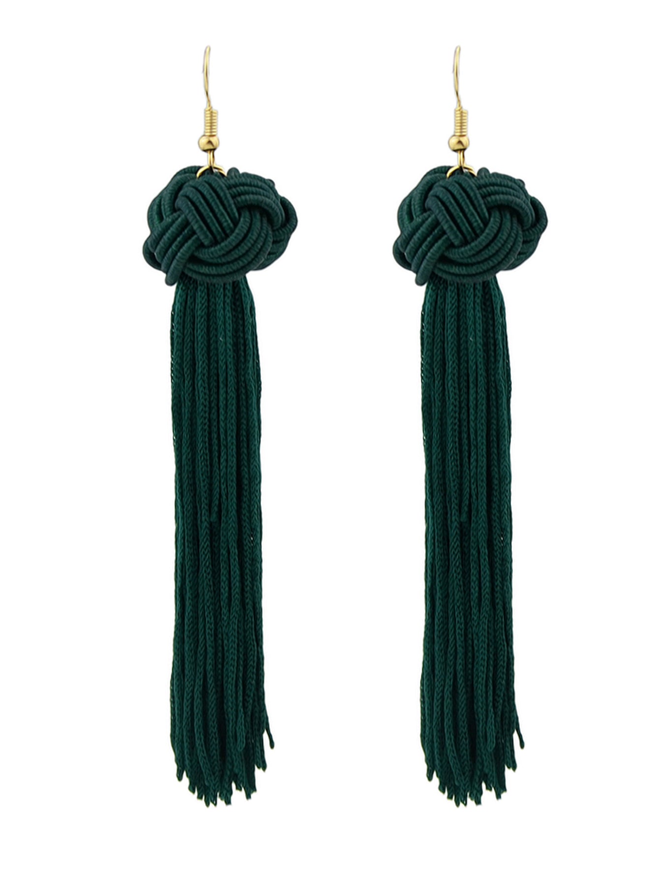 Holiday Ethnic Traditional Jewellery Colorful Rope Long Tassel Bohemian Earrings