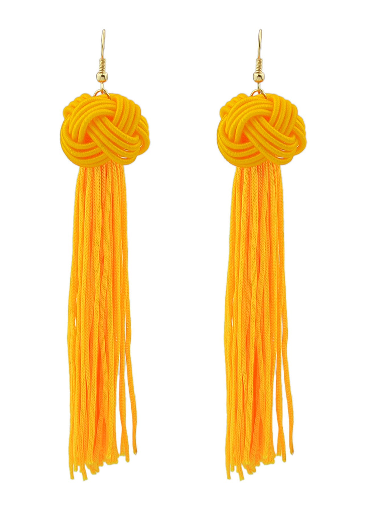 Holiday Ethnic Traditional Jewellery Colorful Rope Long Tassel Bohemian Earrings