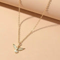Fashion Accessories Minimalist Gold Chain Bird Pendant Necklace Women Jewellery