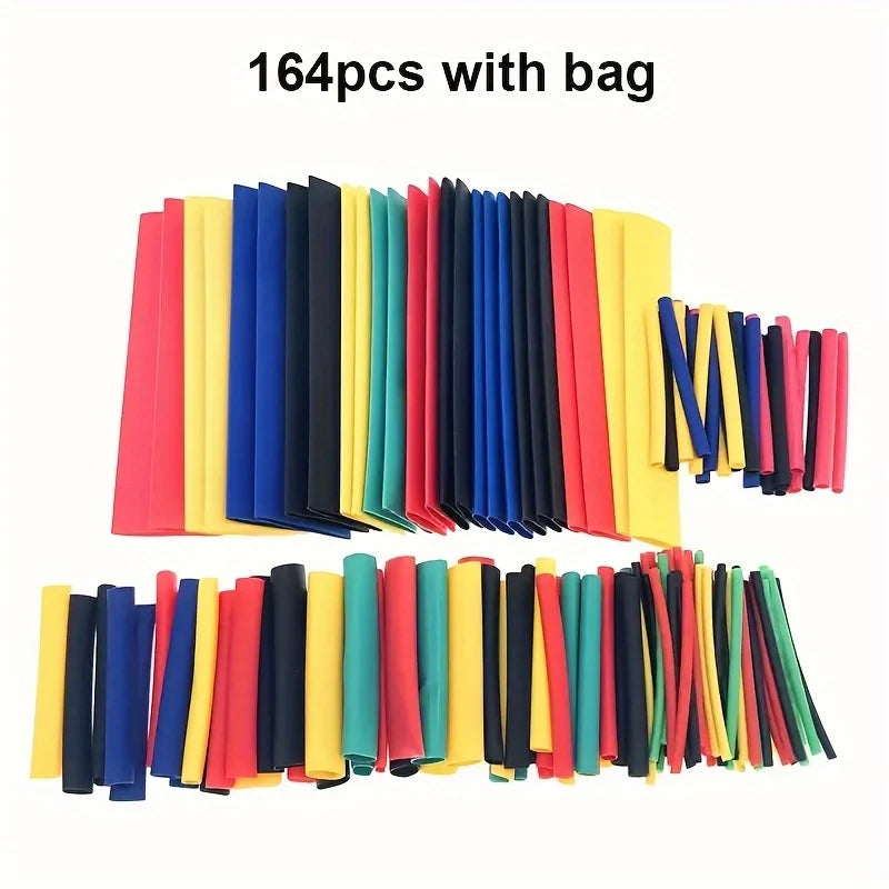 127-750pcs Heat-shrink Tubing Thermoresistant Tube Heat Shrink Wrapping Kit Electrical Connection Wire Cable Insulation Sleeving