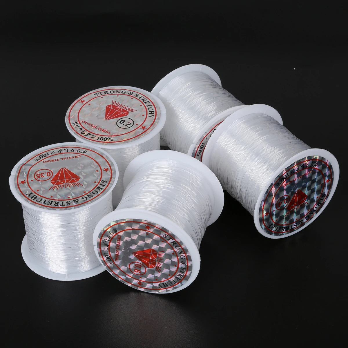 0.2/0.25/0.3/0.35/0.4/0.45/0.5/0.6mm 1 Roll Fish Line Wire Clear Non-stretch Strong Nylon String Beading Cord Thread Jewelry DIY