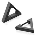 1 Pairs Punk Triangle Earrings - Unisex, Hypoallergenic Stainless Steel for Modern Style & Durability