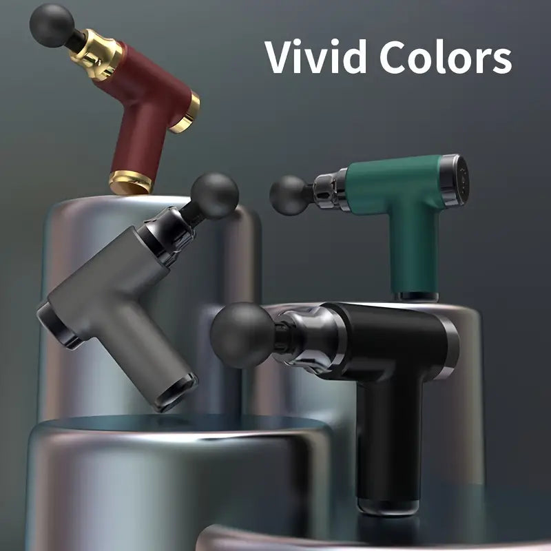 1pc Portable Mini Massage Gun - Deep Tissue Muscle Massager (Black)-2