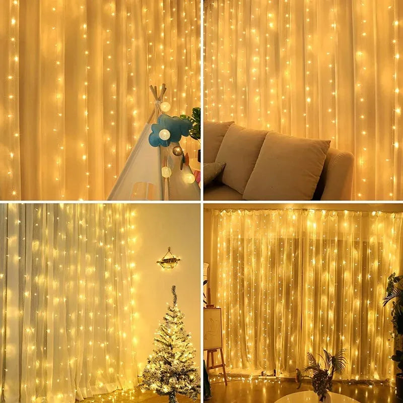 3Mx1M/2M/3M LED String Lights USB Fairy Lights Garland for New Year Wedding Festive Party Christmas Home Curtain Decoration