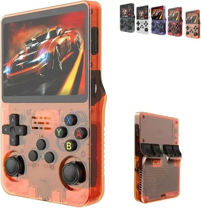 EW Green R36S Retro Handheld Game Console Linux System 3.5 Inch IPS Screen Portable Pocket Video Player 64GB 128G Game Kid Gift