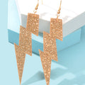 Sparkling Retro Party Acrylic Exaggerated Women Lightning Bolt Dangle Earrings