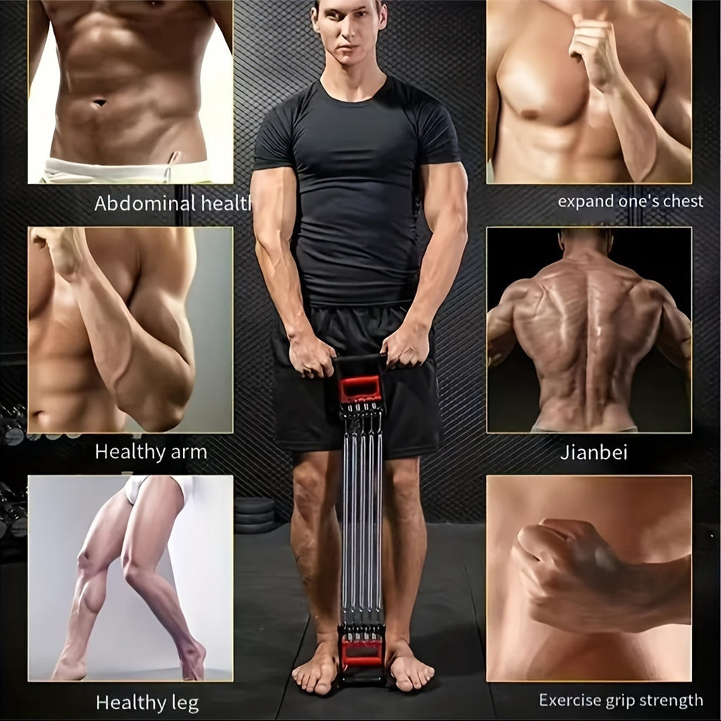 1pc Multifunctional Spring Pedal Puller - Adjustable Fitness Tensioner(Black)-3