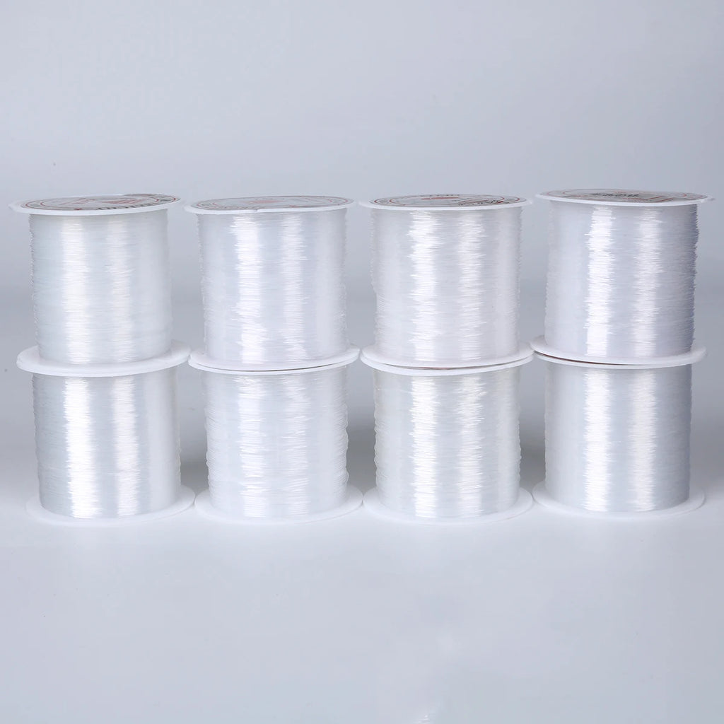 0.2/0.25/0.3/0.35/0.4/0.45/0.5/0.6mm 1 Roll Fish Line Wire Clear Non-stretch Strong Nylon String Beading Cord Thread Jewelry DIY