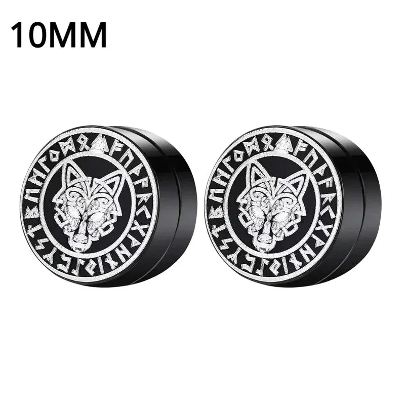 1 Pairs Crystal Strong Magnetic Ear Stud Clip Earrings for Men Women Punk Round Zircon Magnet Earrings Non Piercing Jewelry