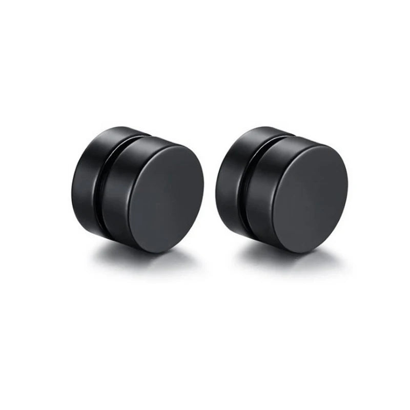 1Pair Fashion Magnetic Clip Ear Stud Non Piercing Earrings Fake Earrings Gift for Men Women Jewelry