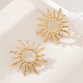 1 Pair fashion Temperament Elegant Sun Flower Stud Earrings