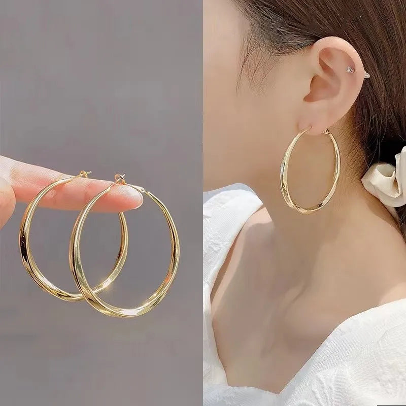 2PC Elegant Water Drop Earrings -18K Gold Plated Copper Jewelry, Suitable for Women - Minimalist Design for Daily Wear-8815