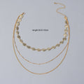 Multi-layer Gold Chain Flower Collar Necklace Ladies Fashion Party Accessories