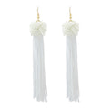 Holiday Ethnic Traditional Jewellery Colorful Rope Long Tassel Bohemian Earrings