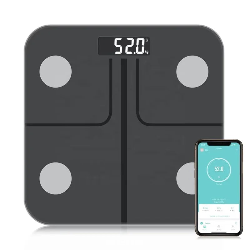 Digital Bmi Body Fat Weight Normal Bathroom Scales Floor Scales for Body Analyzer Connect Blue Tooth Weight Scale