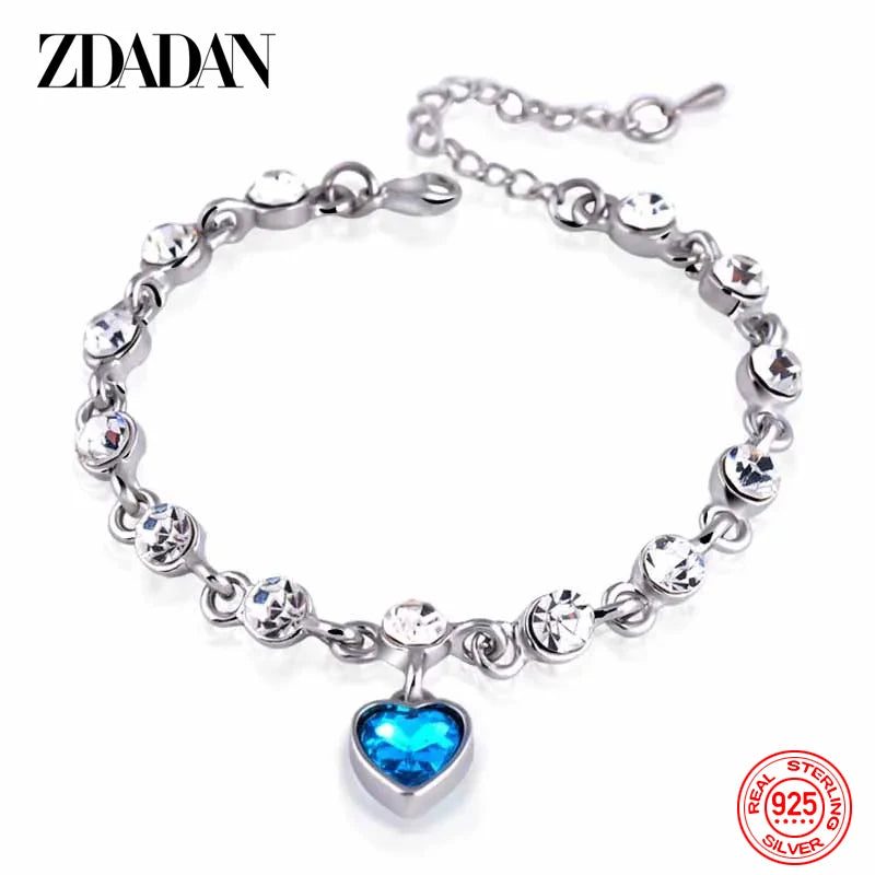 Heart Of The Ocean Crystal Bracelet Fashion Jewelry