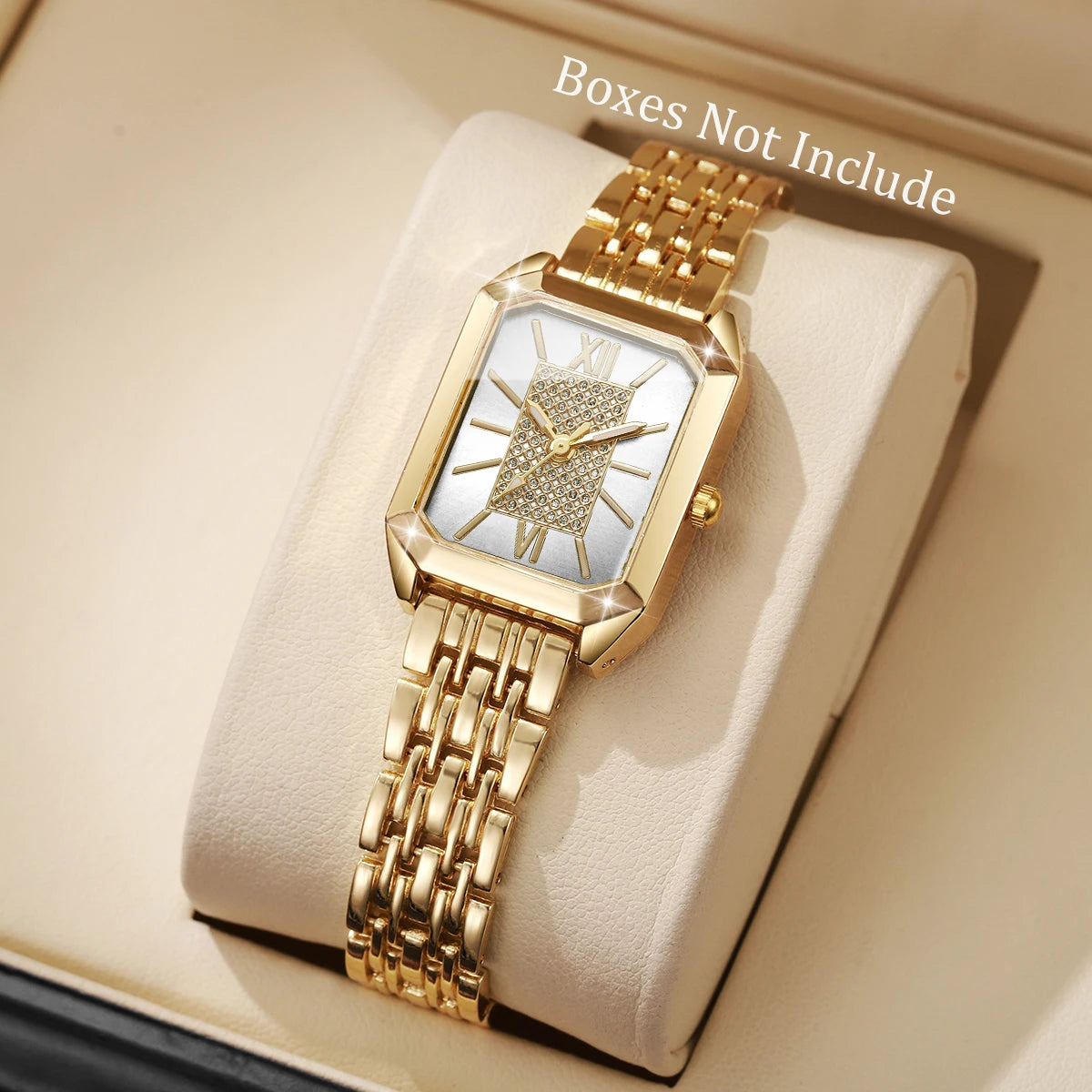 Elegant Pearl Bracelet Women Quartz Wristwatch Fashion Diamond Ladies Watches Reloj Mujer (Without Box)