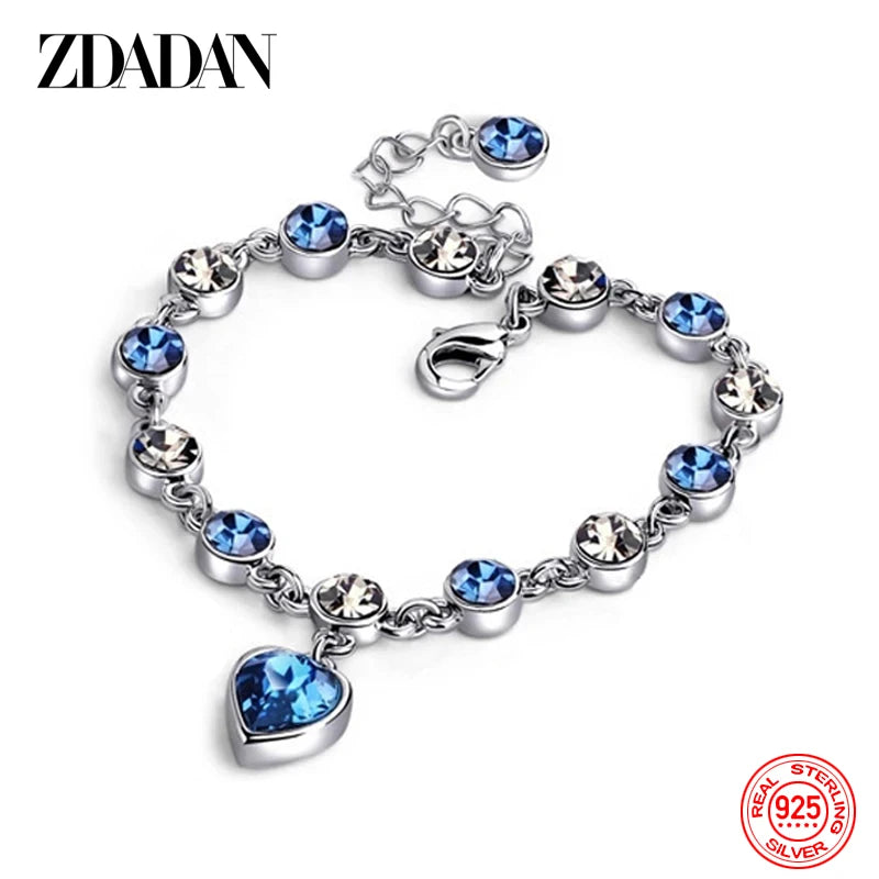 Heart Of The Ocean Crystal Bracelet Fashion Jewelry
