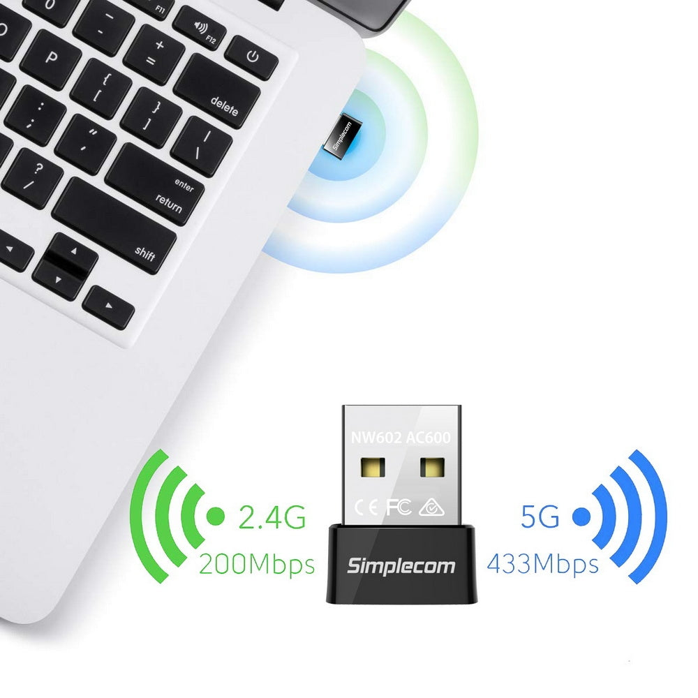 NNEDSZ NW602 AC600 Dual Band Nano USB WiFi Wireless Adapter-4