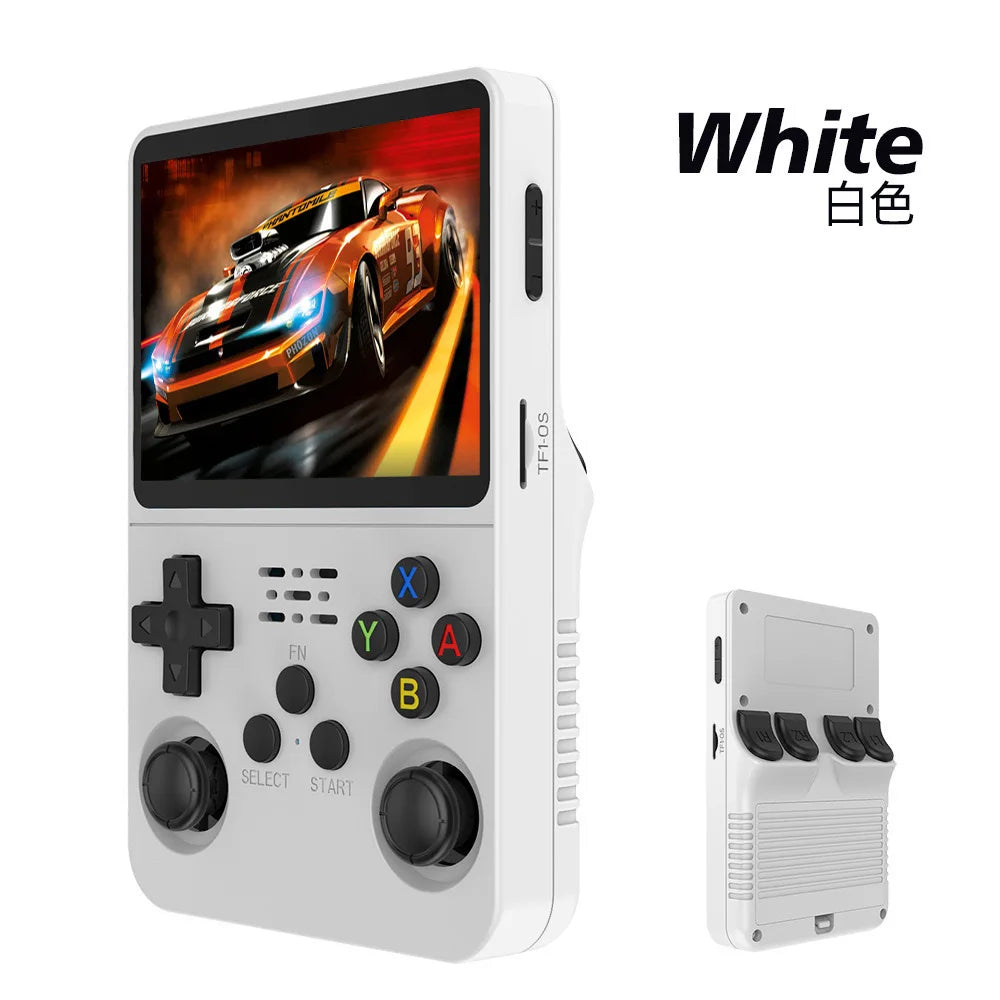 EW Green R36S Retro Handheld Game Console Linux System 3.5 Inch IPS Screen Portable Pocket Video Player 64GB 128G Game Kid Gift