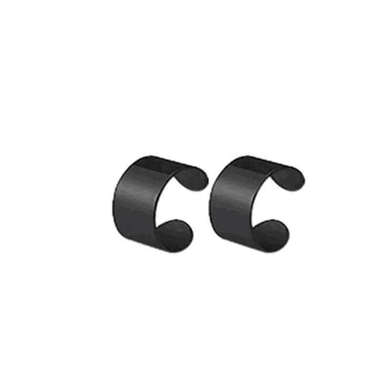 1-10 pairs of men's fashionable ear hole free magnet zircon stainless steel false earring set