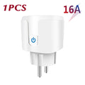 TUYA Smart Plug WiFi Socket EU 16A/20A With Power Monitor Timing Function Voice Control Works With Alexa GoogleHome