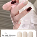 10ML 1-24PCS Milk White Jelly Gel Nail Polish Nail Art 2025 New Popular Nail Supplies UV LED Light Nails Autumn Nails