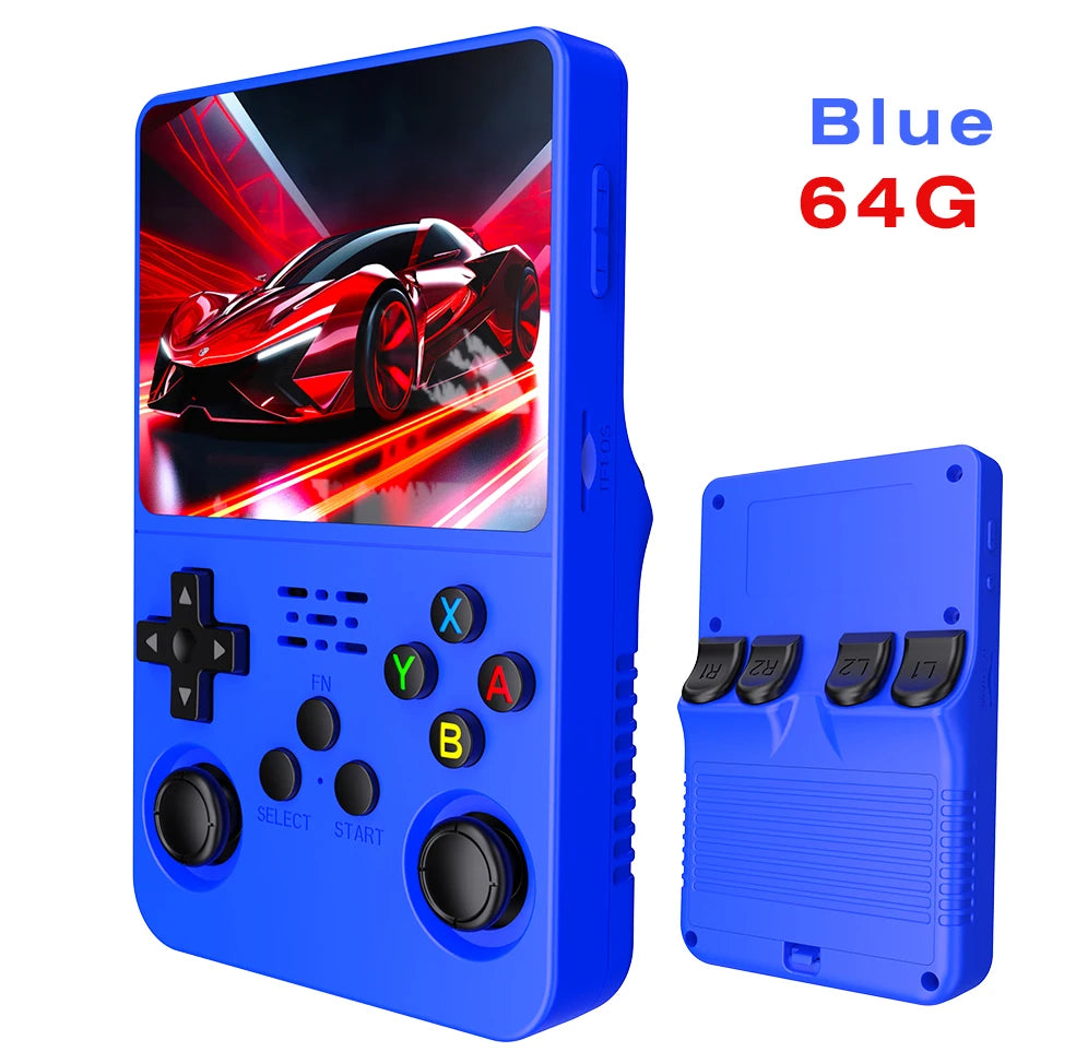 ARKOS R36S Retro Handheld Video Game Console Linux System 3.5 Inch IPS Screen R35s Pro Portable Pocket Video Player 64GB Games