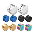 1Pair Fashion Magnetic Clip Ear Stud Non Piercing Earrings Fake Earrings Gift for Men Women Jewelry