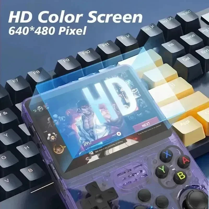 ARKOS R36S Retro Handheld Video Game Console Linux System 3.5 Inch IPS Screen R35s Pro Portable Pocket Video Player 64GB Games